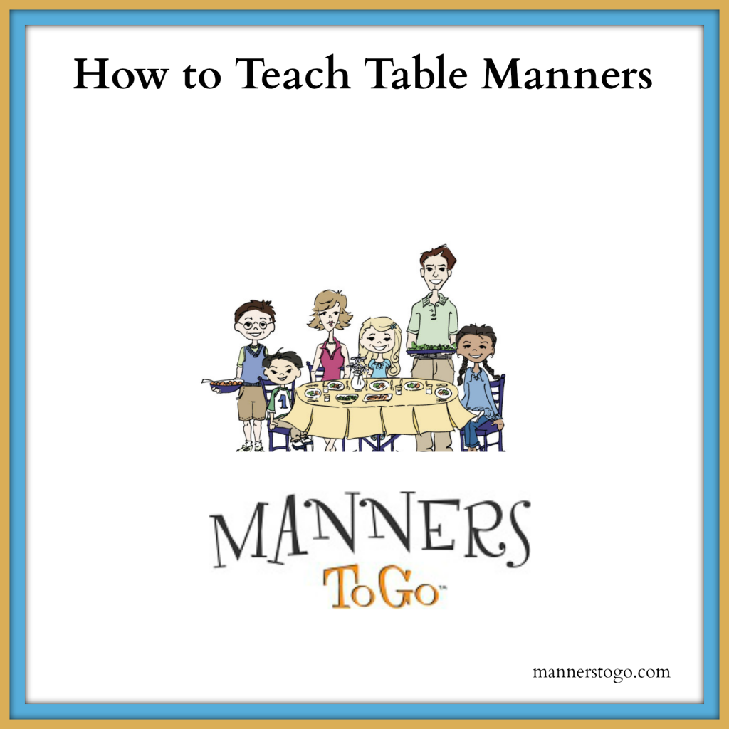How to Teach Table Manners to Children at Home