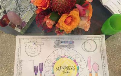 Placemat coloring sheet