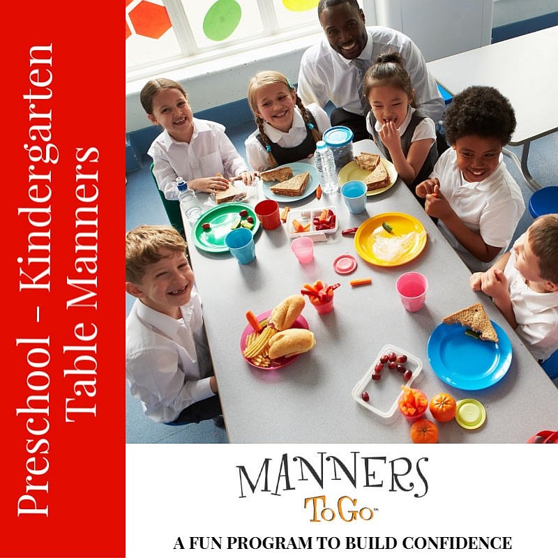 Pre School Kindergarten Table Manners Curriculum Manners To Go 